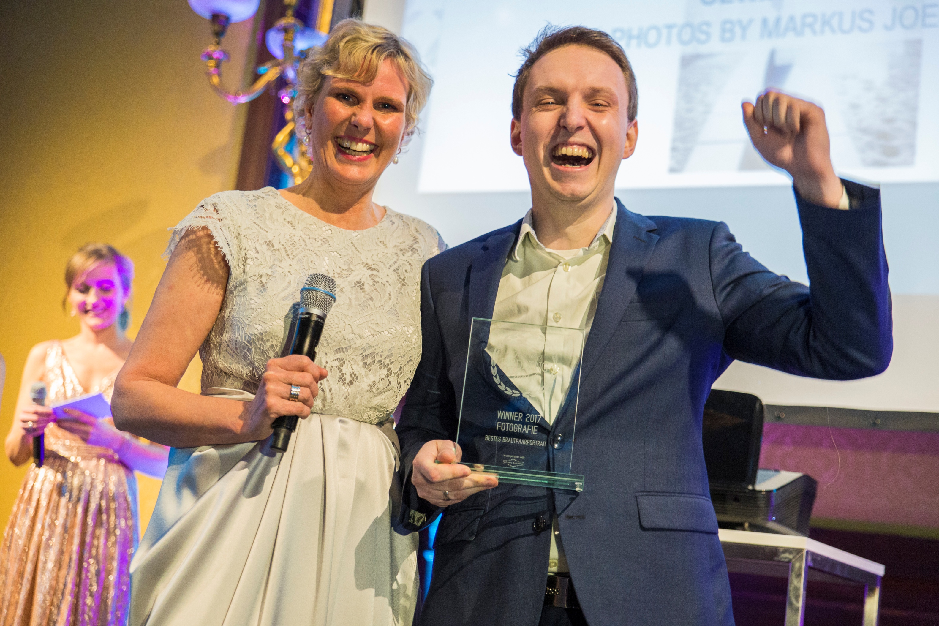 Susan Lippe mit Markus Jöbstl beim 2. Austrian Wedding Award