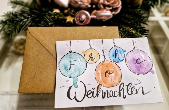 DIY-Weihnachten,DIY-Weihnachtskarte "Weihnachtskugel"