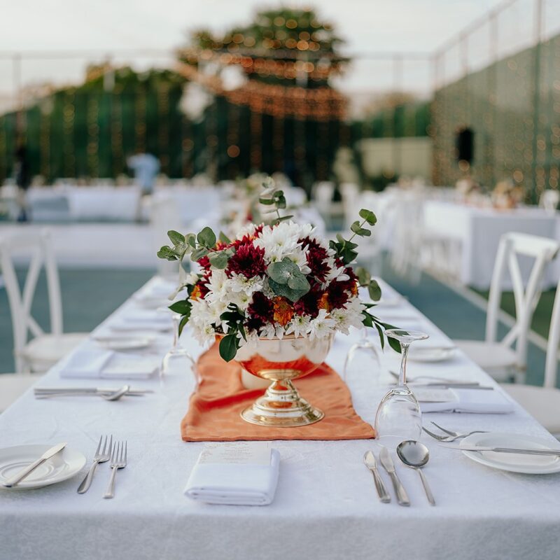 Wedding in Kenya, Table decor